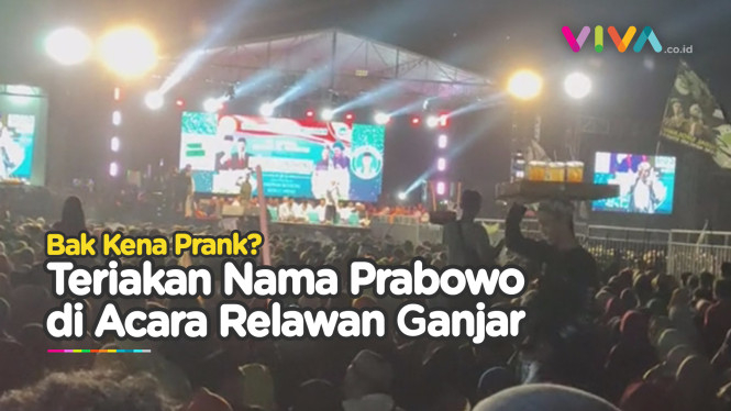 Penonton Teriakan "Prabowo" di Acara Relawan Ganjar