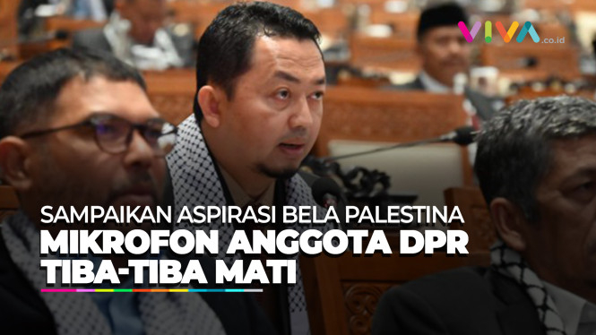 Mikrofon DPR Mati Saat Fraksi PKS Dukung Palestina