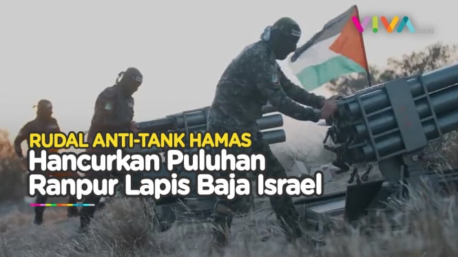 Rudal Maut Hamas Bikin Puluhan Ranpur Israel Hancur