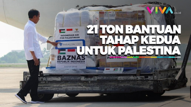 Jokowi Lepas Bantuan Kedua untuk Palestina
