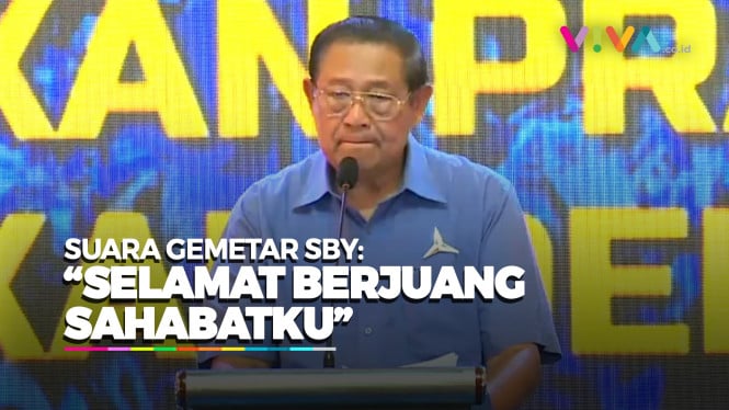 SBY Nyaris Menitikkan Air Mata Saat Titip Pesan ke Prabowo