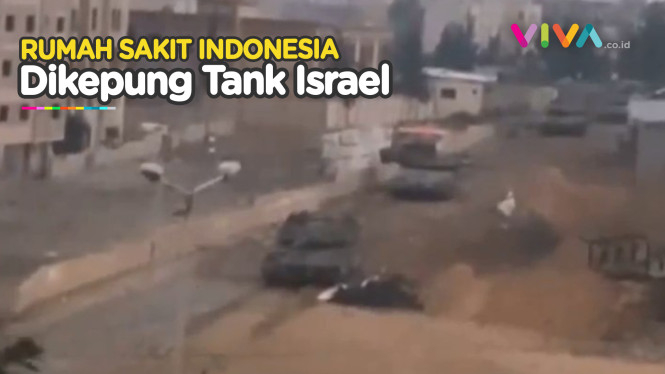 Momen Tank Israel Menghantam Rumah Sakit Indonesia di Gaza