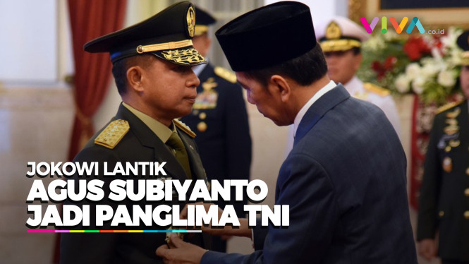 Jokowi Lantik Jenderal Agus Subiyanto Jadi Panglima TNI