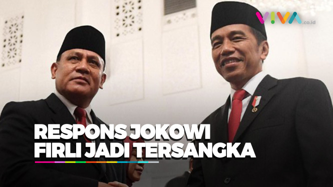 Kata Jokowi Saat Ditanya Firli Bahuri Jadi Tersangka