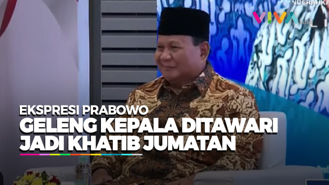 Prabowo Geleng Kepala Diminta Jadi Khatib Jumatan