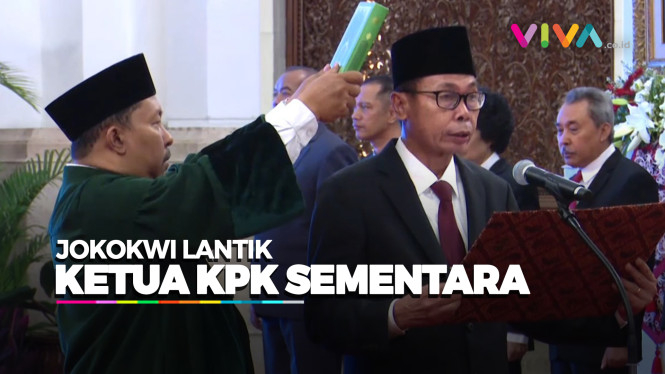 Nawawi Pomolango Ucapkan Sumpah Ketua KPK Di Hadapan Jokowi