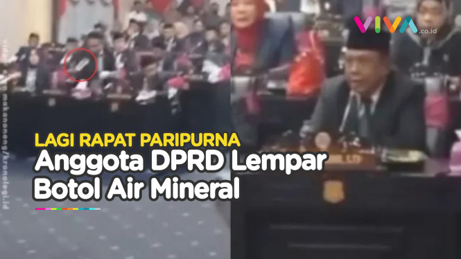 Anggota DPRD Gorontalo Lempar Produk Air Mineral saat Rapat