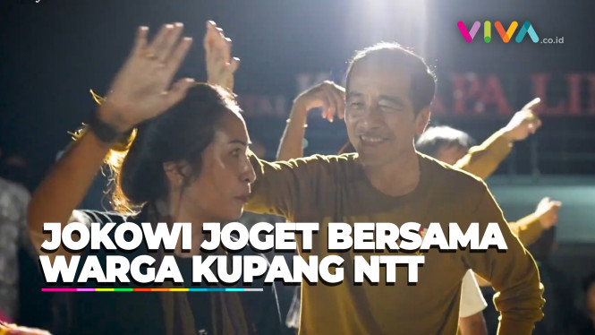 Gebukan Drum Pak Bas Iringi Jokowi Joget 'Gemu Famire'