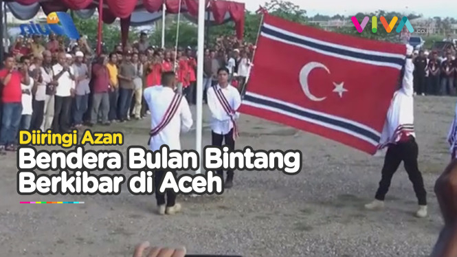 Lantunan Azan Iringi Pengibaran Bendera GAM di Aceh