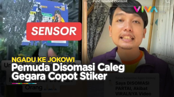 Cabut Stiker Caleg Disomasi, Pemuda Lumajang Ngadu ke Jokowi