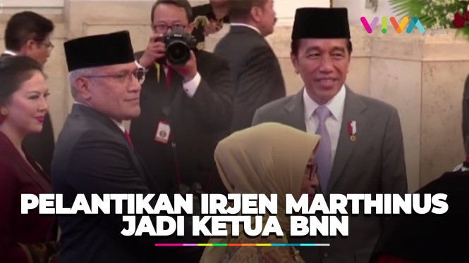 Jokowi Lantik Irjen Marthinus Jadi Ketua BNN