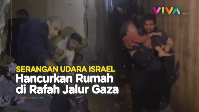 VIDEO Evakuasi Korban Rudal Israel ke Sebuah Rumah di Rafah