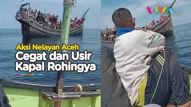 Aksi Nelayan Lokal Cegat Pengungsi Rohingya di Tengah Laut