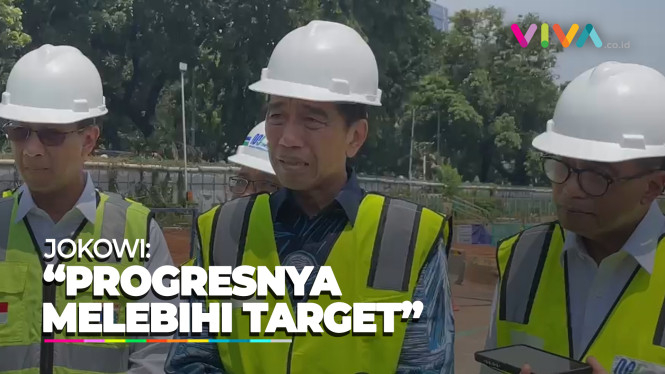Tinjau Proyek MRT Fase 2A, Jokowi: Lebih dari Target