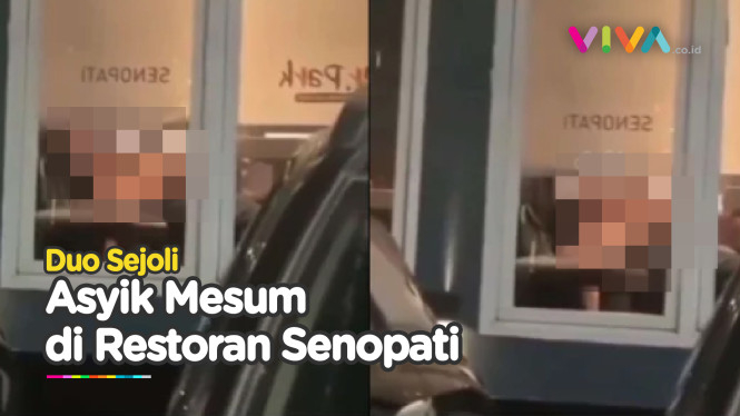 TEREKAM! Duo Sejoli Asyik Mesum di Restoran Senopati
