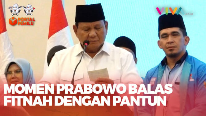 Pekikan Takbir Prabowo Iringi Pantun ‘Fitnah Politik’
