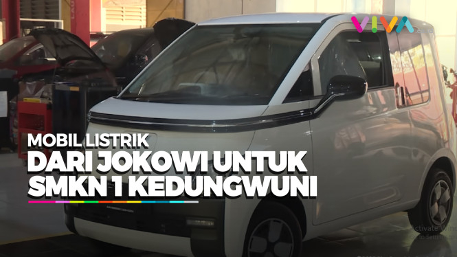 Potret Mobil Listrik dari Jokowi untuk SMKN 1 Kedungwuni