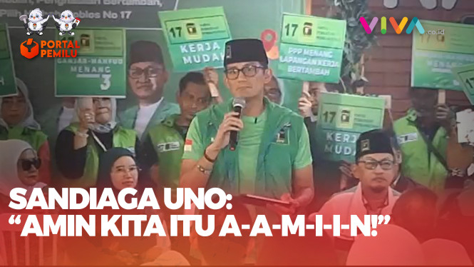 Ikut Kampanye, Sandiaga Uno Serukan 'Amin' Bukan Qobul
