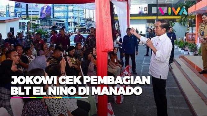 Temui Warga di Manado, Jokowi Pastikan BLT El Nino Lancar