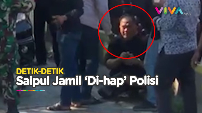 Detik-detik Saipul Jamil Ditangkap Polisi di Jalur Busway