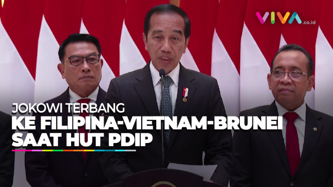H-1 HUT PDIP Jokowi Bertolak ke 3 Negara, Menghindar?
