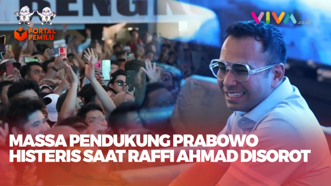 Pendukung Prabowo Histeris Saat Raffi Ahmad Disorot