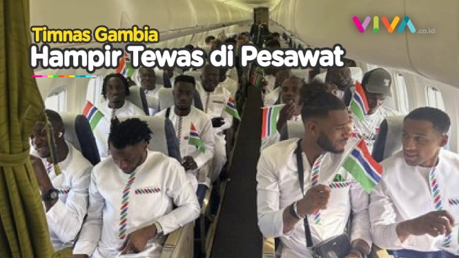 Timnas Gambia Susah Nafas di Pesawat hingga Putar Balik