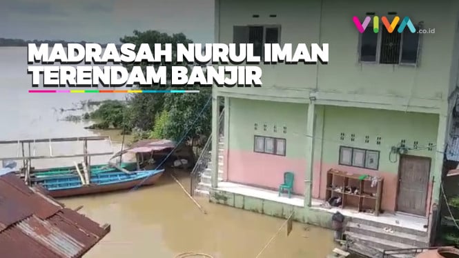 Dampak Banjir, Madrasah Nurul Iman Pulangkan Puluhan Santri