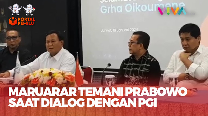 Momen Maruarar Dampingi Prabowo di Dialog PGI