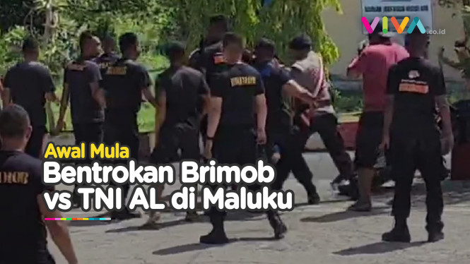 Maluku Membara, Pasukan Brimob vs TNI AL Saling Serang