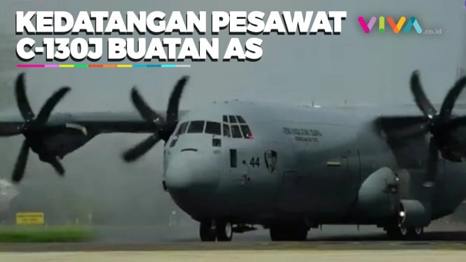 Momen Kedatangan C-130J di Lanud Halim Perdanakusuma