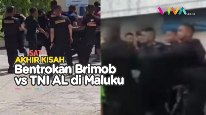 [UPDATE] Bentrokan Pasukan Brimob vs TNI AL di Maluku