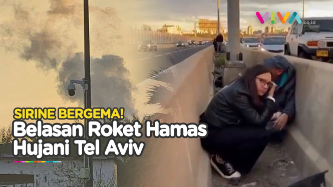 Tel Aviv Dihantam Lusinan Roket Hamas, Warga Auto Ngumpet