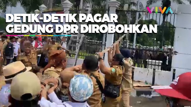 Massa Apdesi Kian Brutal! Gedung DPR RI 'Diacak-acak'