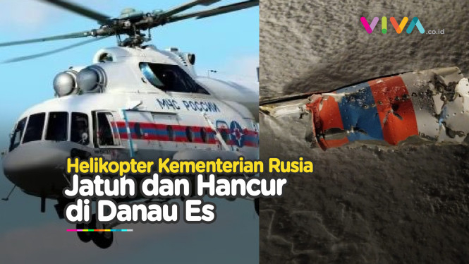 Helikopter Canggih Rusia Jatuh Menukik di 'Kubangan' Es