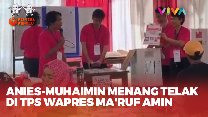 Anies-Cak Imin Menang di TPS Wapres Ma'ruf Amin Nyoblos