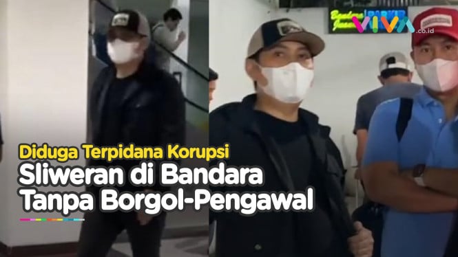 VIDEO Diduga Koruptor Bebas di Bandara Otw Surabaya