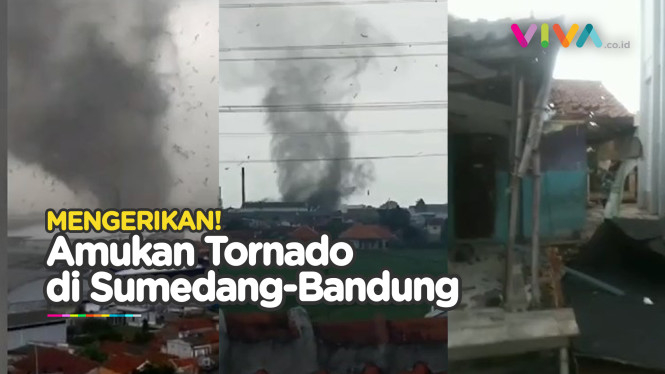 Angin Tornado Terjang Sumedang-Bandung, Bangunan Rusak