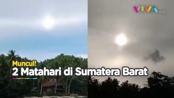 Muncul Dua Matahari di Sumatera Barat, Pertanda Apa?