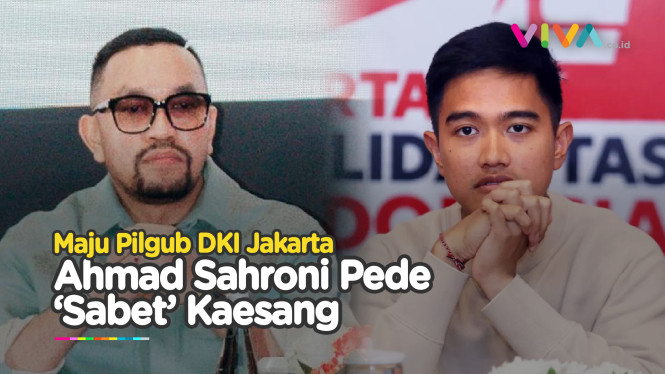 Ahmad Sahroni Pede Menang Lawan Kaesang di DKI