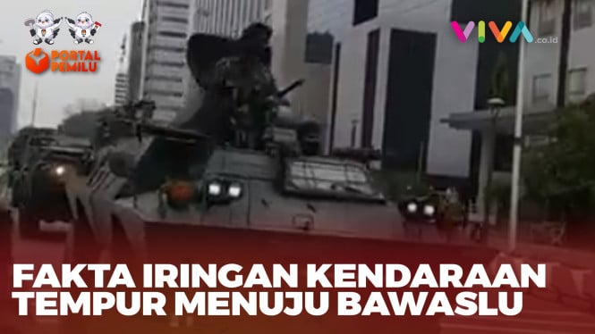 Iringan Kendaraan Tempur TNI Lakukan Darurat Keamanan di Ba