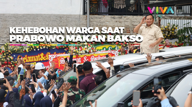 Prabowo dan Mayor Teddy Mukbang Bakso di Warung Dudung