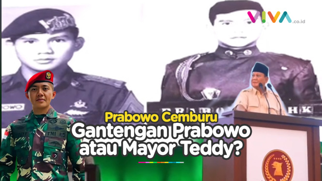 Lagi Pidato, Prabowo Cemburu Gegara Mayor Teddy