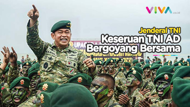 Kasad Maruli Lempar Manggis, Sukses Bikin Prajurit TNI Joget