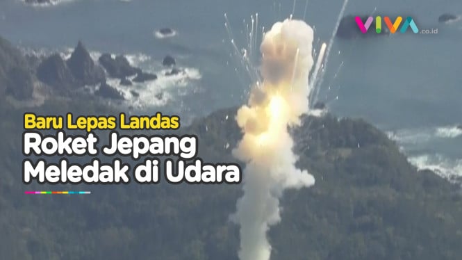 VIDEO Ledakan Hebat Roket Jepang Saat Peluncuran ke Orbit