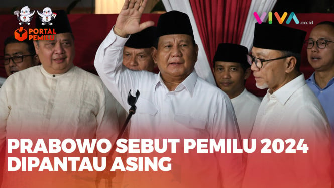 Pidato Kemenangan Prabowo Usai Jadi 'Presiden Terpilih'