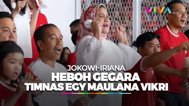 Jokowi dan Iriana Heboh Lihat Egy Maulana Cetak Gol