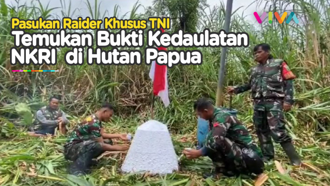Pasukan Raider 111/KB Temukan Bukti Penting NKRI di Papua