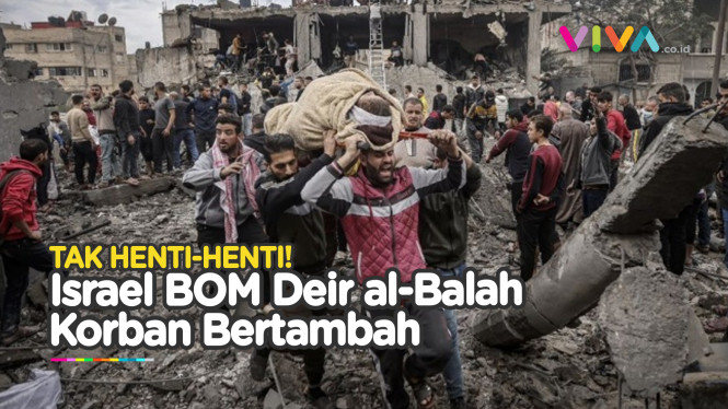 DUARR! Bom Israel Menghantam Rumah di Deir al-Balah Gaza
