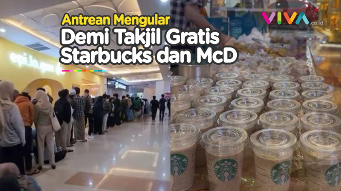 Teriakan 'Boikot Starbucks-McD' Dibungkam Takjil Gratis